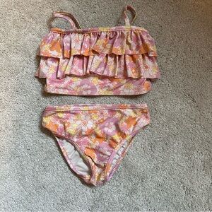 Floral Ruffle Toddler Bikini Set